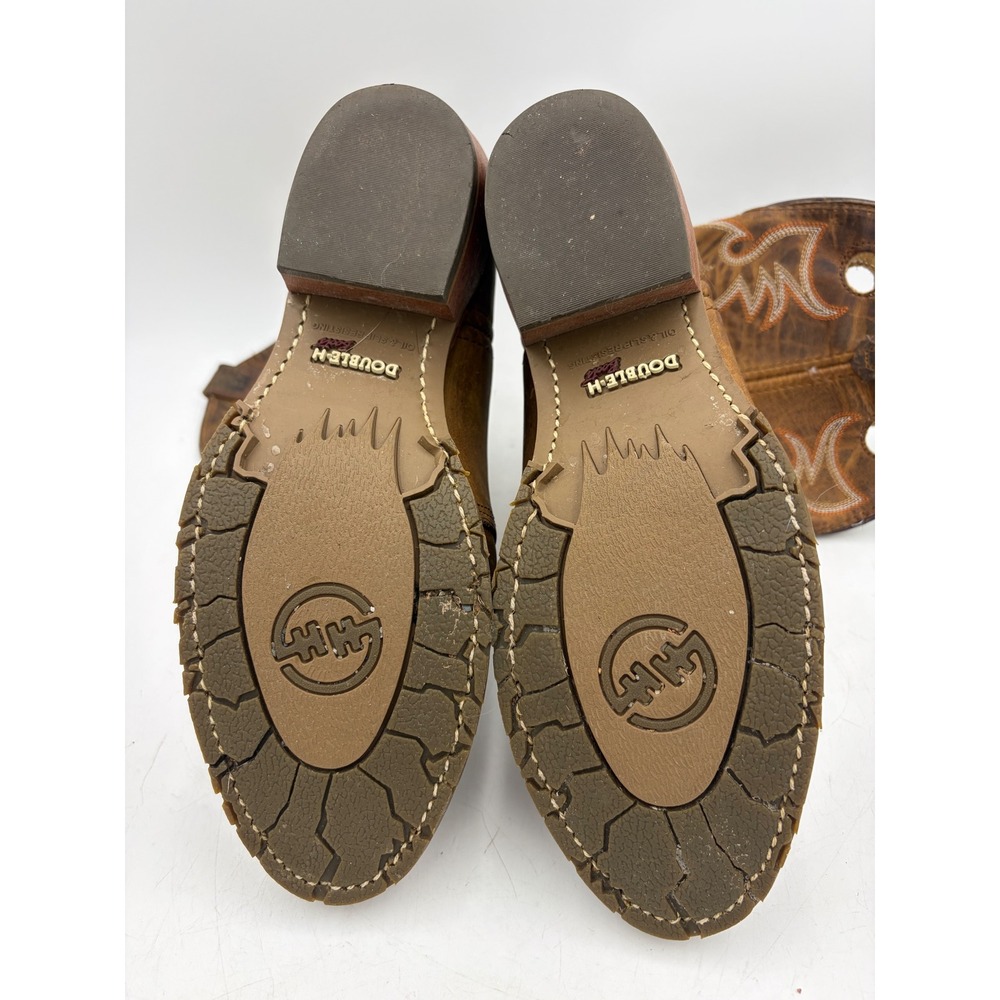 Double-H Boots Daniela Brown Leather Western Cowboy Women 10 USA DH5159 Workwear - Picture 8 of 15